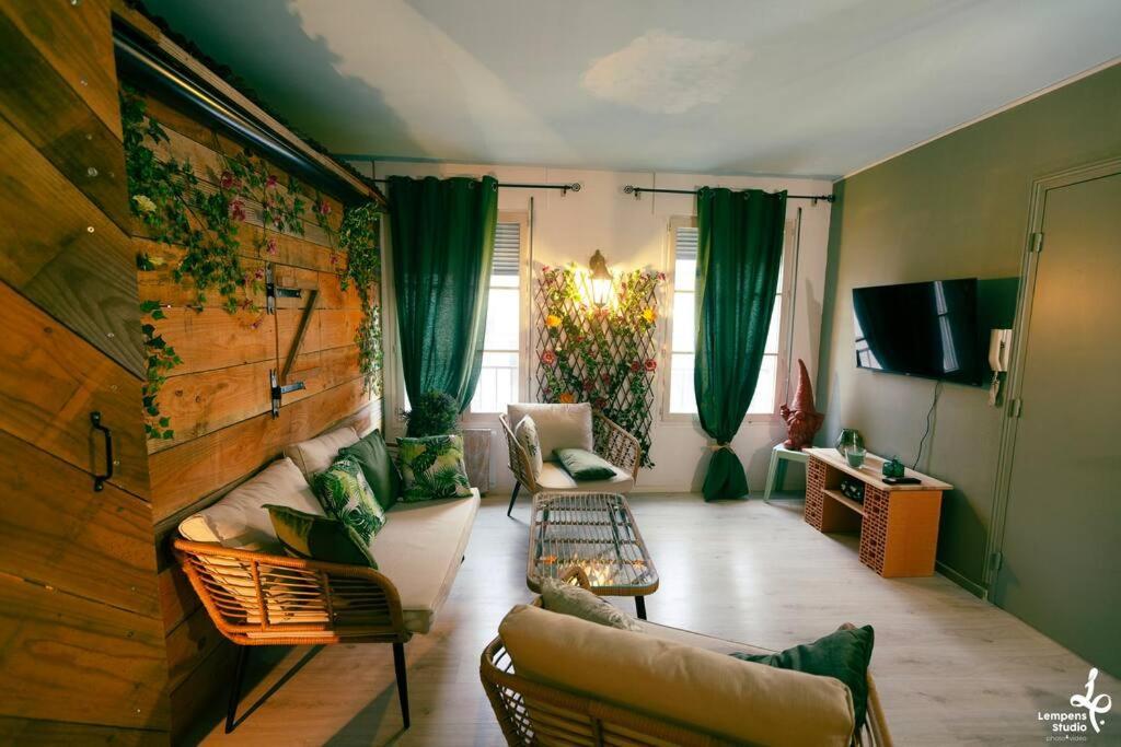 Appartement La Cabane Du Jardin トロワ エクステリア 写真