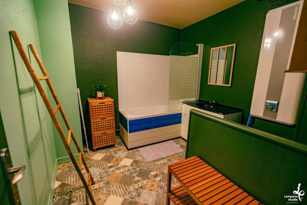 Appartement La Cabane Du Jardin トロワ エクステリア 写真